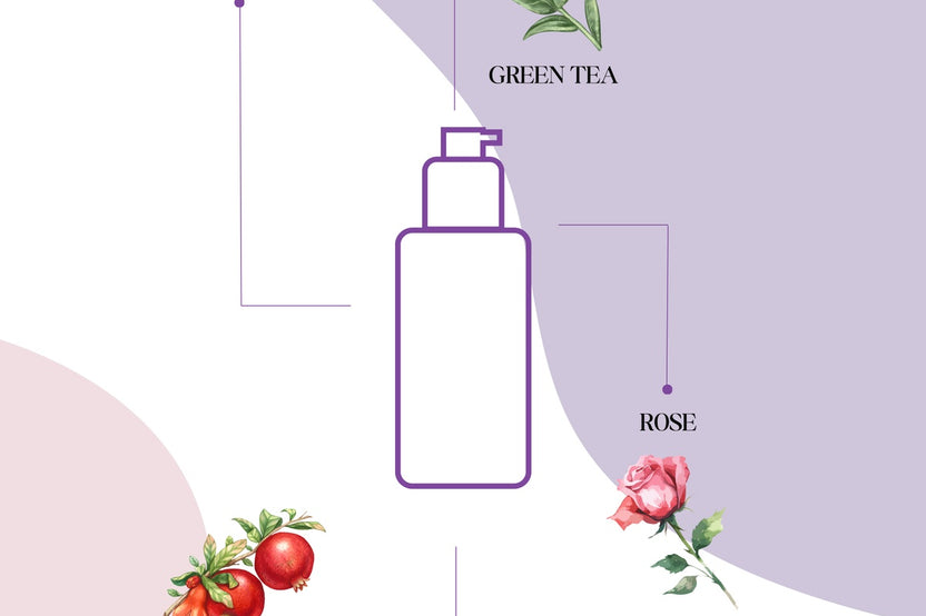 Brightening Floral Gel Toner | Pomegranate Extract | Vegan & Organic