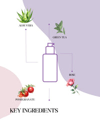 Brightening Floral Gel Toner | Pomegranate Extract | Vegan & Organic