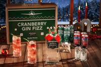 The Aviation Cranberry Gin Fizz with AVIATION AMERICAN GIN, Cranberry Juice, Simple Syrup, Sparkling Water, Lemon, Glitter Dusted Cranberry
