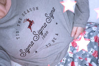 It was a great holiday season when Greek Box shipped these long-sleeve cozy tshirts featuring sorority name and established date.