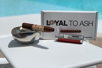 The delivery of your cigars monthly arrive in a sturdy nice sized box that can act as its own humidor when traveling.  