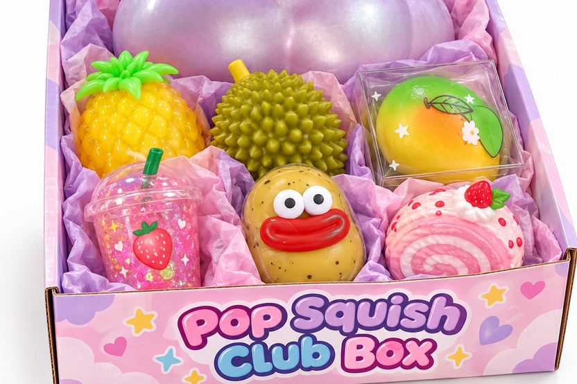 Pop Squish Club Monthly Box