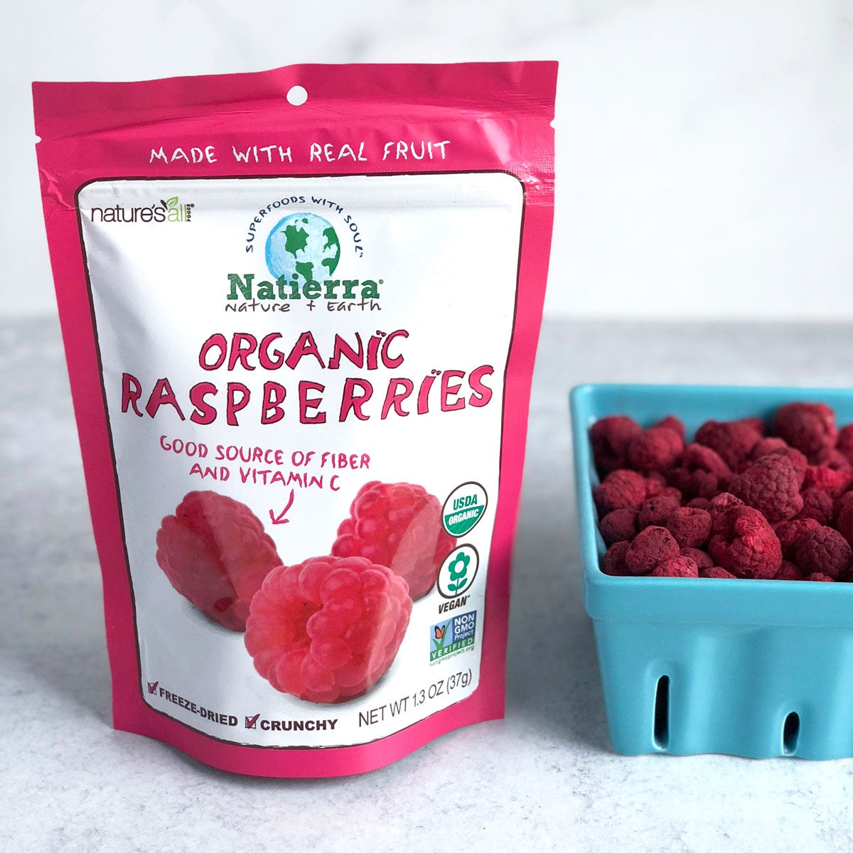 Organic Freeze-Dried Raspberries