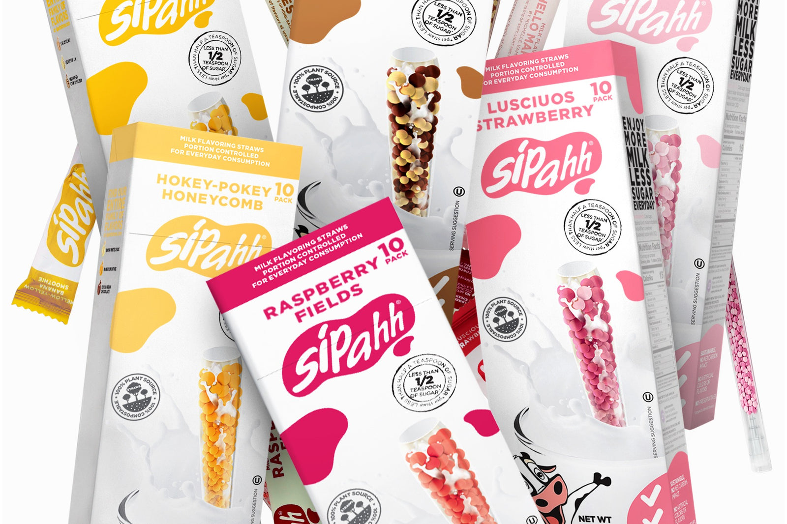 TASTE ADVENTURE 60 PACK FLAVORED MILK STRAWS