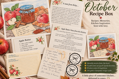 The Recipe Box: Monthly Recipes, Memories & Keepsakes Snail Mail - Free Shipping