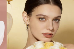 Gold Plated Over Silver CZ Ear Stack Gift Set — 5 Pairs