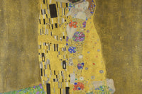 Detail of Gustav Klimt's The Kiss, the golden masterpiece that inspired the November Art Club Monthly art box