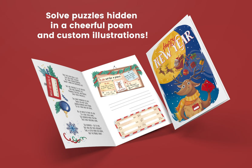Happy New Year Puzzle Card