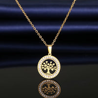 FAMILY TREE ♡ AAA CZ Diamond Tarnish Free Necklace