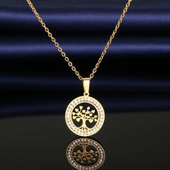 FAMILY TREE ♡ AAA CZ Diamond Tarnish Free Necklace
