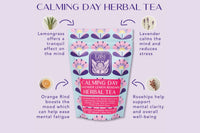 Give the Tea Lover in your life the gift of Laki's Calming Day Herbal Tea Gift Set - featuring our calming artisan tea blend.