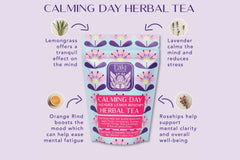 Give the Tea Lover in your life the gift of Laki's Calming Day Herbal Tea Gift Set - featuring our calming artisan tea blend.