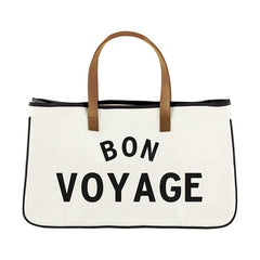 Bon Voyage Canvas Tote