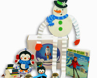 Contents of winter craft box, ages 6-8