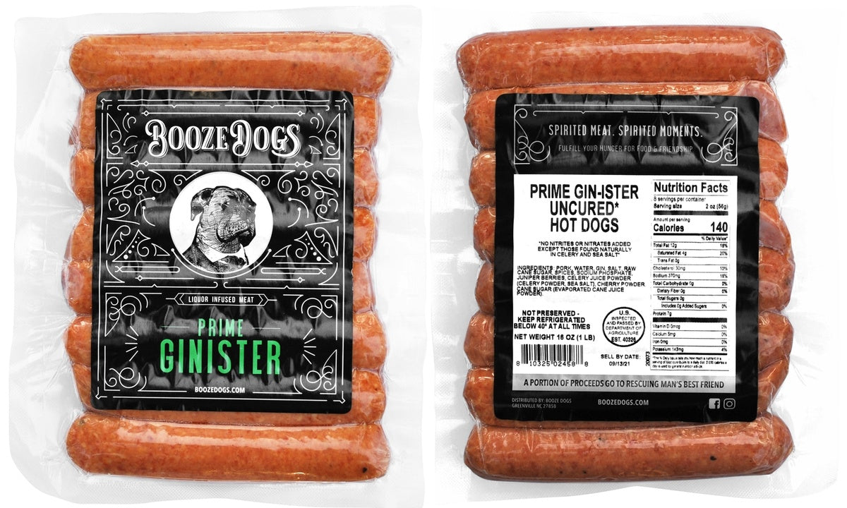 1lb. Prime Ginister Hot Dogs