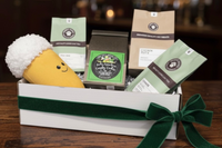 Tea & Pet Box includes:
2 bags full-size loose leaf tea
1 large bag pet treats
1 pet toy
1 lagniappe gift for the human