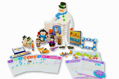 Contents of winter craft box, ages, 3-5