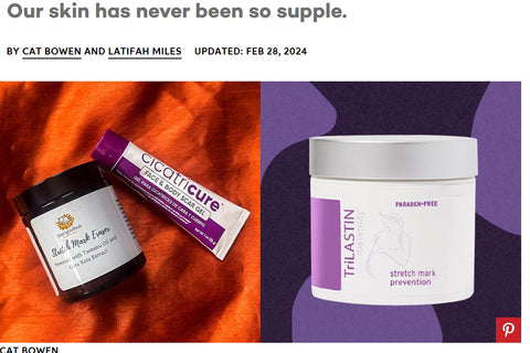 Marigoldbub's Stretch Mark Eraser was the  the Best New Entrant in the Stretch Mark Category by Best Products for 2024