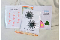 Here is a sample of some different techniques and items used to make your handmade greeting cards special and unique.