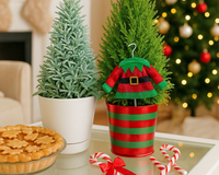 Lemon Cypress Cone with Elf