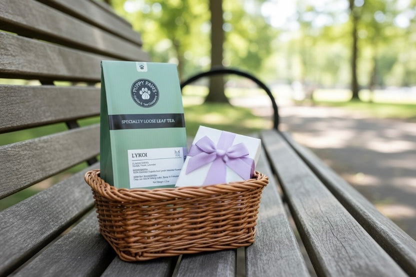 Tea of the Month box includes:
One full size bag of loose leaf tea
One Lagniappe themed gift for the human
Sample pet treats