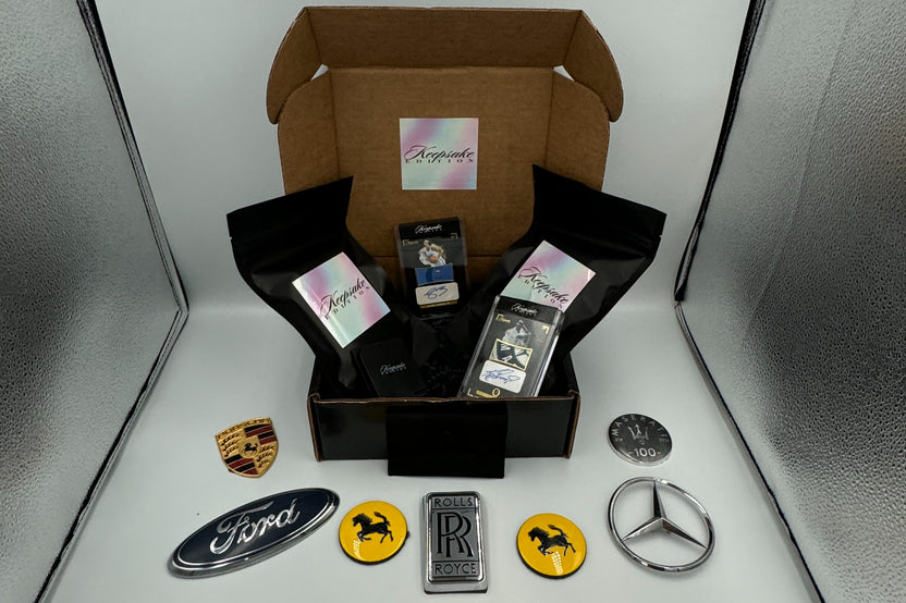 A example of what you can expect in your monthly subscription box !  2 Packs in each box + your Keepsake Card Stand.