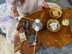 BESTSELLER! Camp Date Night Box | Smore Set | Romantic Date Idea At Home | Couple Anniversary Birthday Gift Basket | Cozy Date Night Box