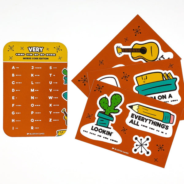 Very Punny Magnet/Sticker Pack (Morse Code Edition) - Cratejoy