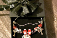 Vintage Mickey Mouse Charm Bracelet Gift Set