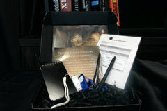 This is a  9x6.5x2 box that includes the material necessary to complete the two cases for you to delve into Computer Forensics.