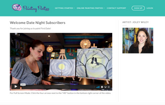 Virtual Dual Canvas Painting Class