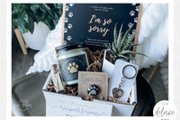 Dog Memorial Gift Box - Pet Loss Sympathy Care Package with Live Succulent & Candle