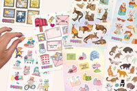Postix quality sticker sticker sheets featuring a range of playful, cute and modern designs, made for sticker lovers worldwide