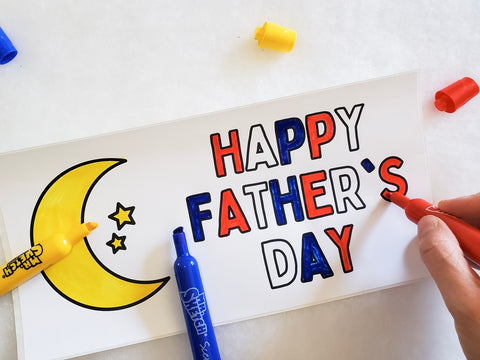 Love You to the Moon and Back Care Package Sticker Kit (Father's Day)