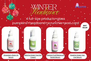 🌿 Aster Radiance Christmas Gift Set 🎁✨ – The Bloom Collection | Luxe Botanical Skincare ($170 Retail Value)