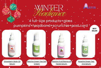 🌿 Aster Radiance Christmas Gift Set 🎁✨ – The Bloom Collection | Luxe Botanical Skincare ($170 Retail Value)