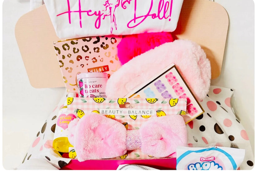 Box of self care treats for the doll that loves everything pink and everything nice. Fun, exciting is this box of treats.