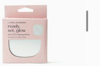  Cute and compact, this little life saver glows bright with 12 LEDs, 2 levels of intensity, a pop-out stand and true-to-you magnification.