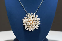 A pearl is a living jewelry. Handcrafted freshwater pearl brooch pendant. The 2025 trend for unique style. Say yes to one of a kind.