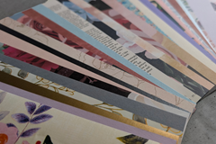 Torn Paper Art Craft Box with Tool Kit