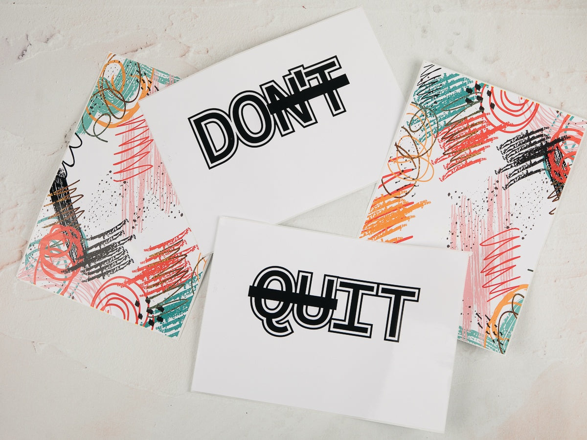 Don't Quit Care Package Sticker Kit