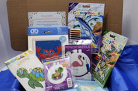 Craft n Stitch Subscription Boxes for teens are filled with at least one sewing kit & three variety craft kits, plus stickers, tools & more