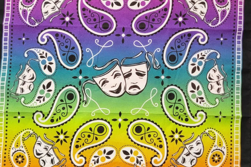 Dog and Human Bandana - Broadway Musical Theatre themed - Rainbow Broadway Pride Bandana