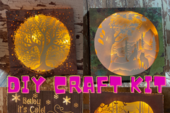 DIY Adult Craft Kit - Magical Shadowbox Home Decor