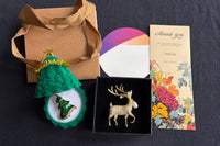 Each month, you will receive two brooches that correspond to the festivals of that month.Such as christmas tree,reindeer booch for christmas