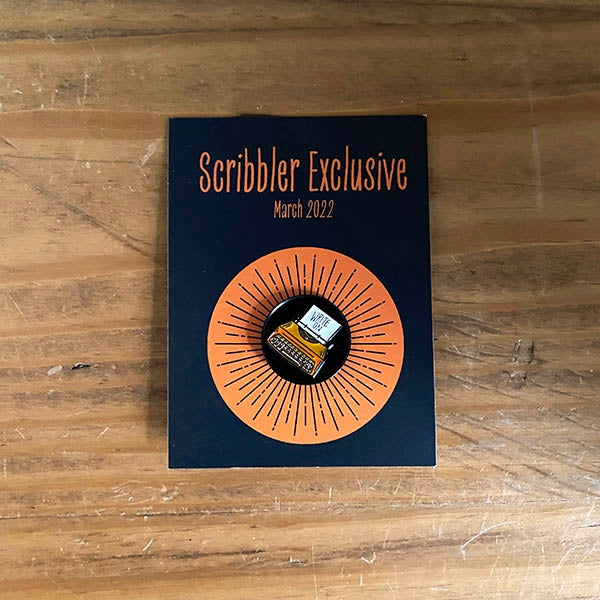 Typewriter Enamel Pin