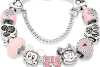 Super Cute Classic Pink Mini Mouse Charm Bracelet
