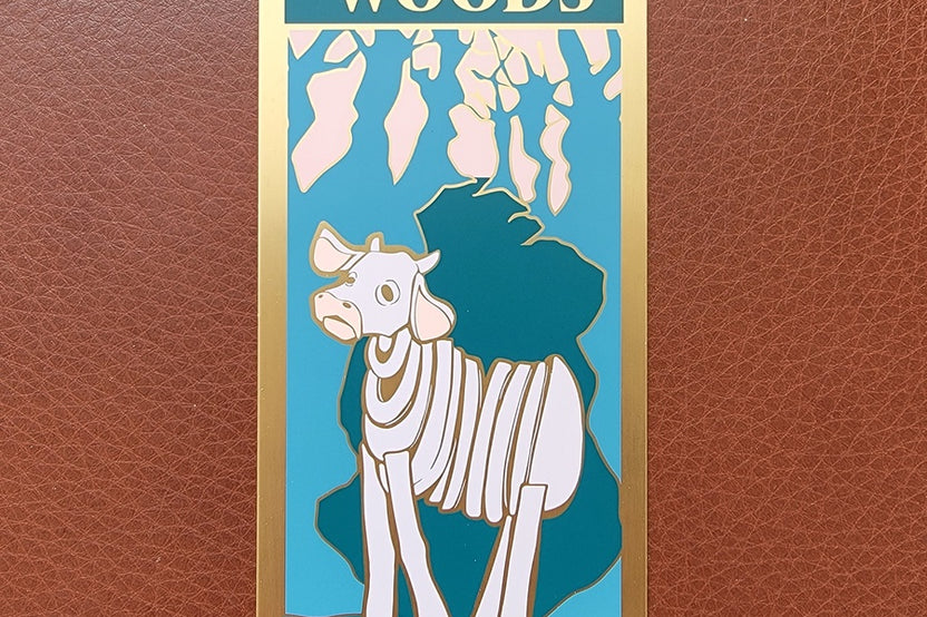 Into the Woods inspired Milky White Metal Bookmark