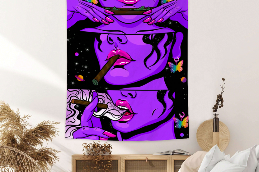 The 420 Box features 8 to 10 retro chic smoking accessories for modern women.  Everything from papers to home decor.