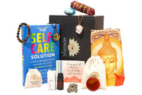 A handpicked divine mindful monthly meditation box with intricate details, perfect for enhancing spiritual practice and relaxation.